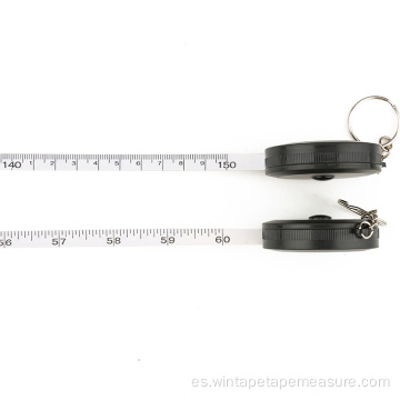 Mini cinta métrica de costura redonda llavero